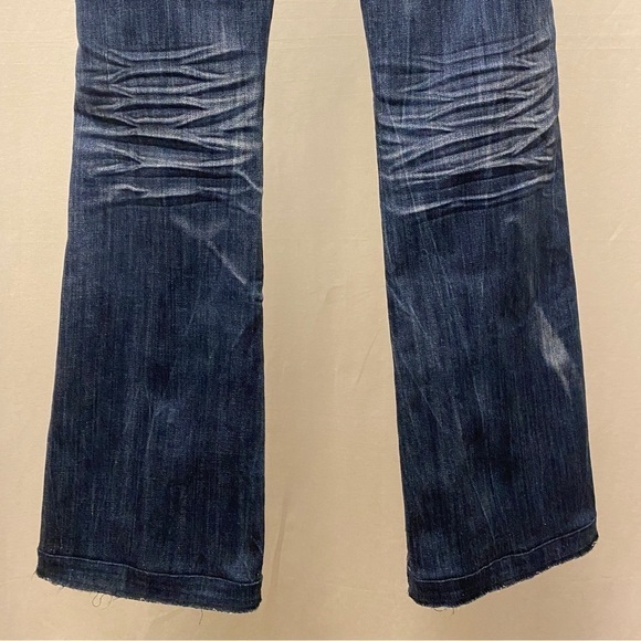 Cowgirl Tuff 3 (26) Dallas Jeans Boot Cut Low Rise Release Hem Western Stretch - Picture 6 of 12